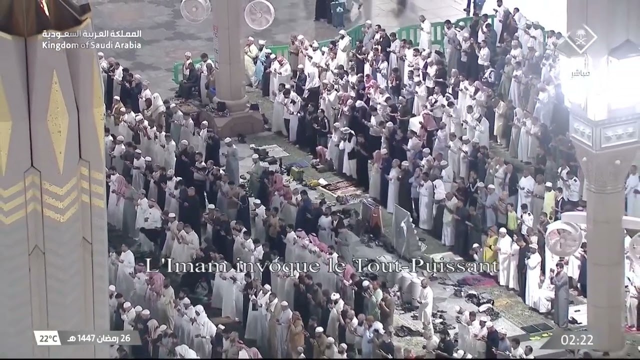 دعاء خاشع للشيخ د #محمد_برهجي من المسجد النبوي الشريف بـ #المدينة_المنورة ليلة 26 #رمضان 1447هـ