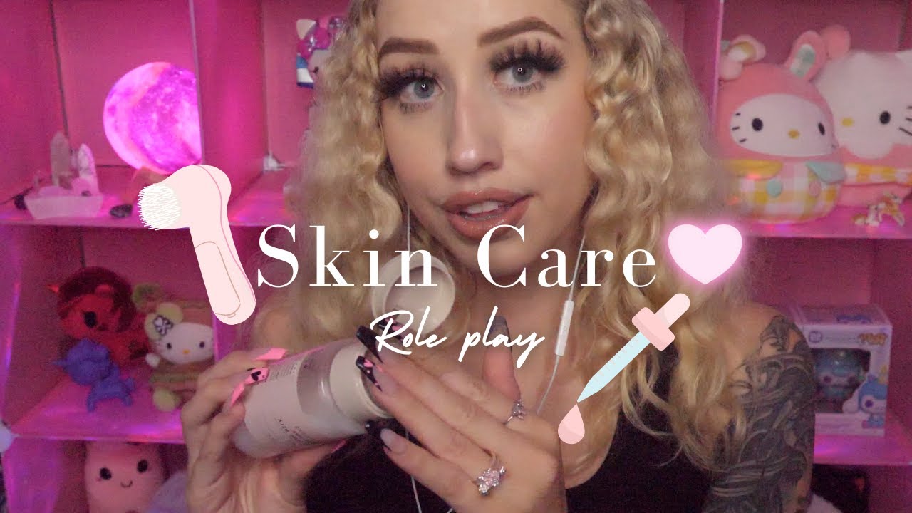 ASMR ♡ Bestie Pampers You and Does Your Skincare! (Cozy Personal Attention & Mouth Sounds)