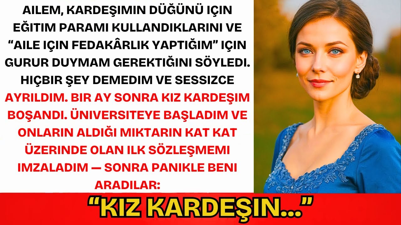 Ailem Üniversite Paramı Kız Kardeşimin Düğünü İçin Aldı — Ders Başlayınca Aradılar...