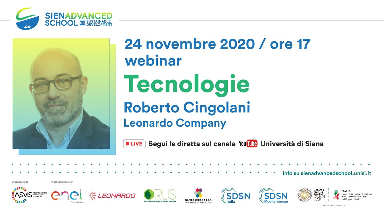 Siena Advanced School on Sustainable Development - Roberto Cingolani