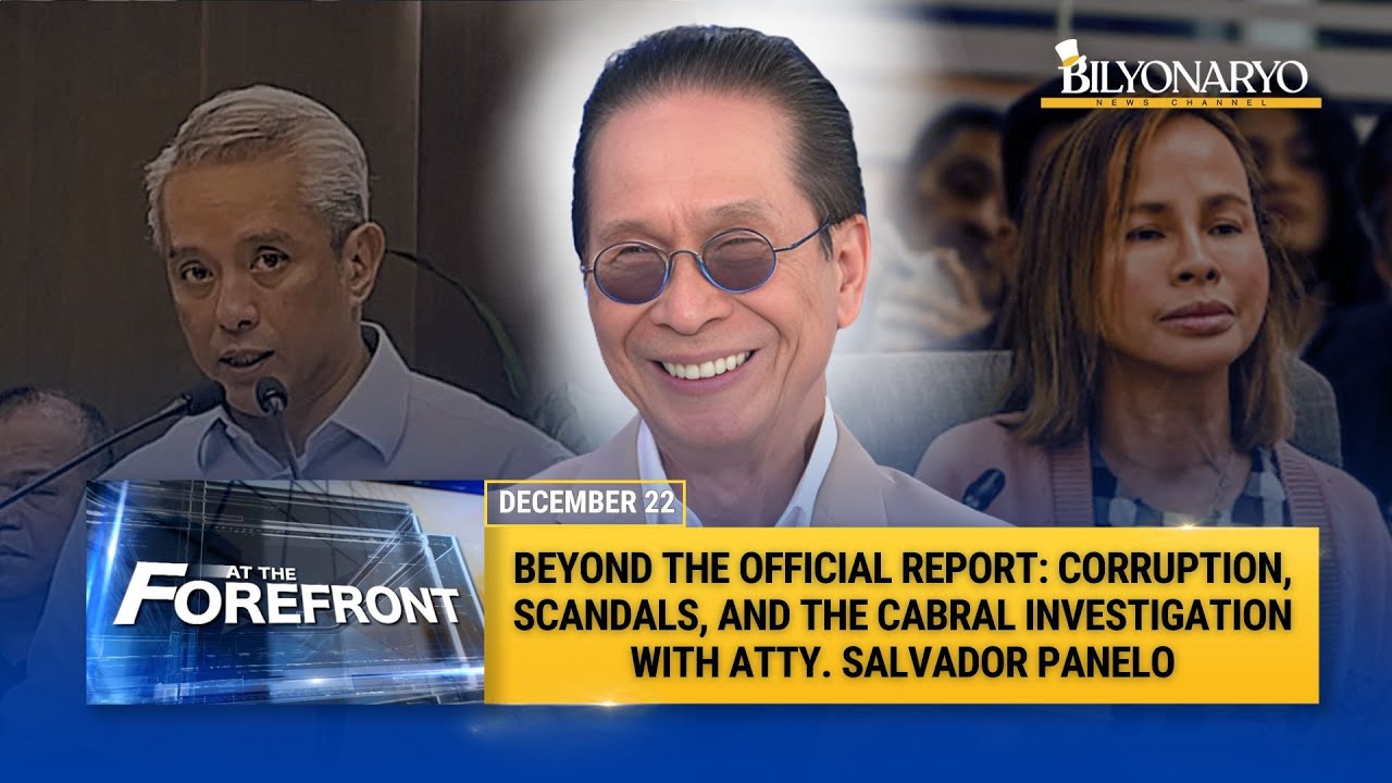 At The Forefront: Cabral Death Shakes Flood Control Probe | Atty. Salvador Panelo