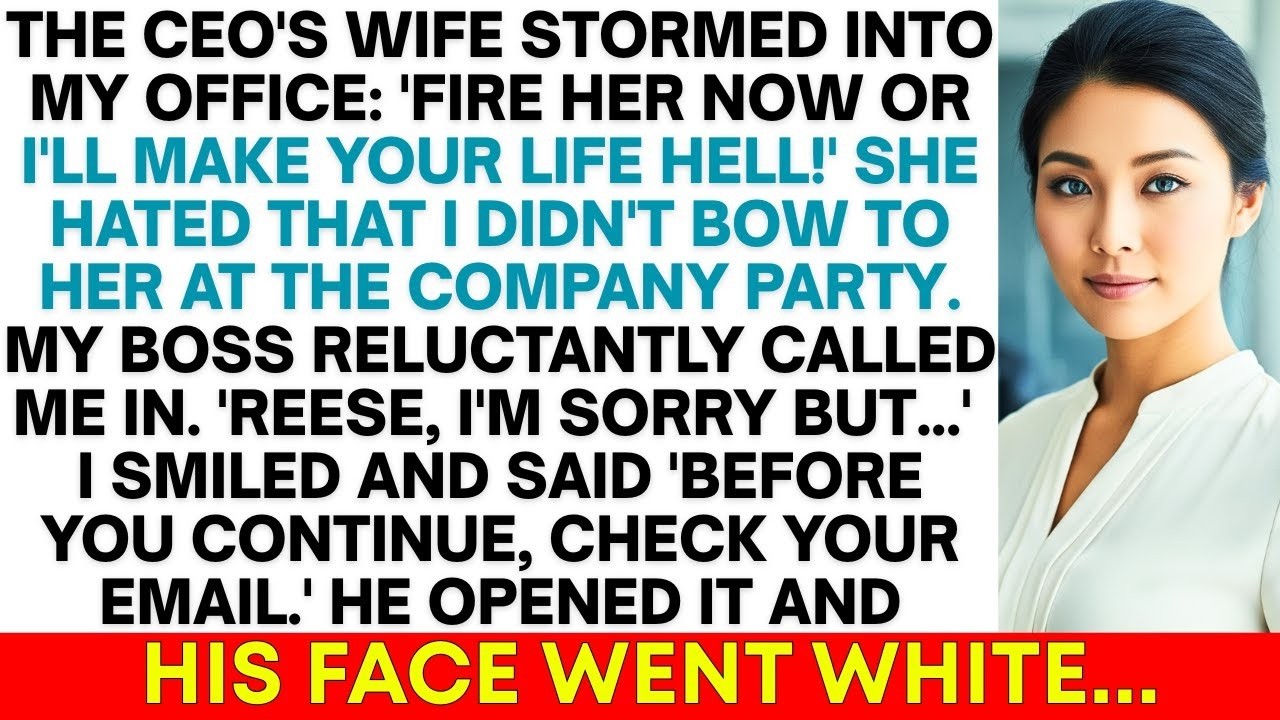 CEO's Wife Demanded I Be Fired for 'Disrespecting' Her—Then She Saw My