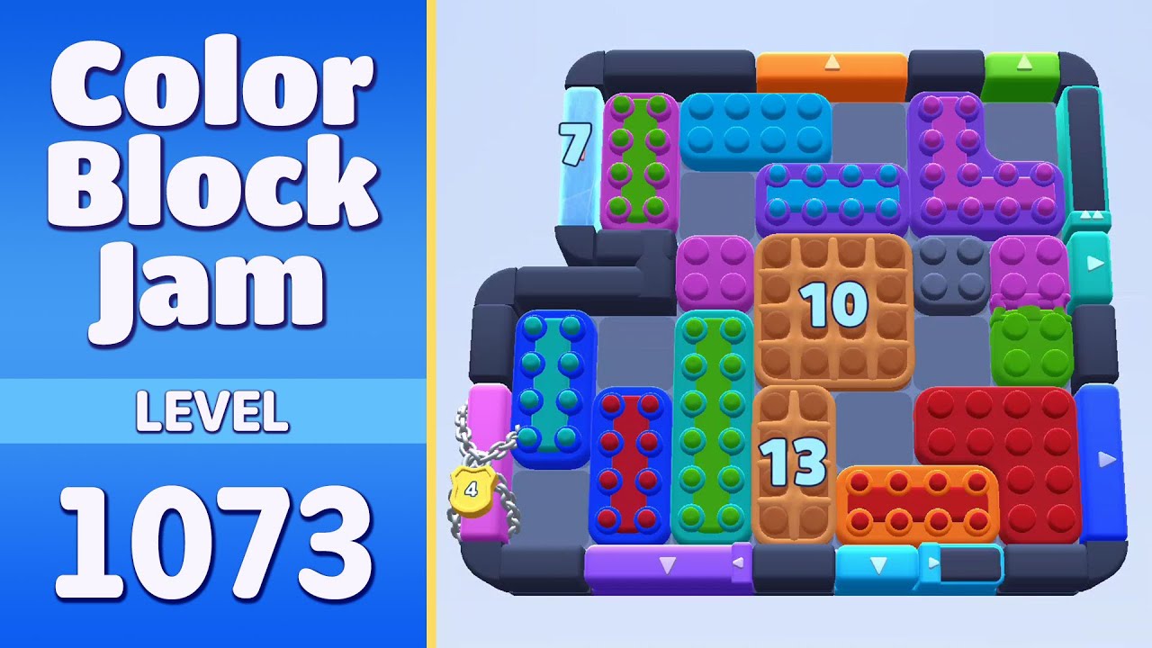 Color Block Jam Level 1073 (1074) | Every Puzzle Solved! 🎯