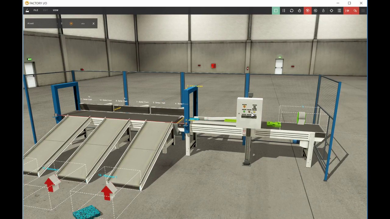 Siemens TIA Portal & Factory IO (Sorter Project controlled by Siemens S7-1200)