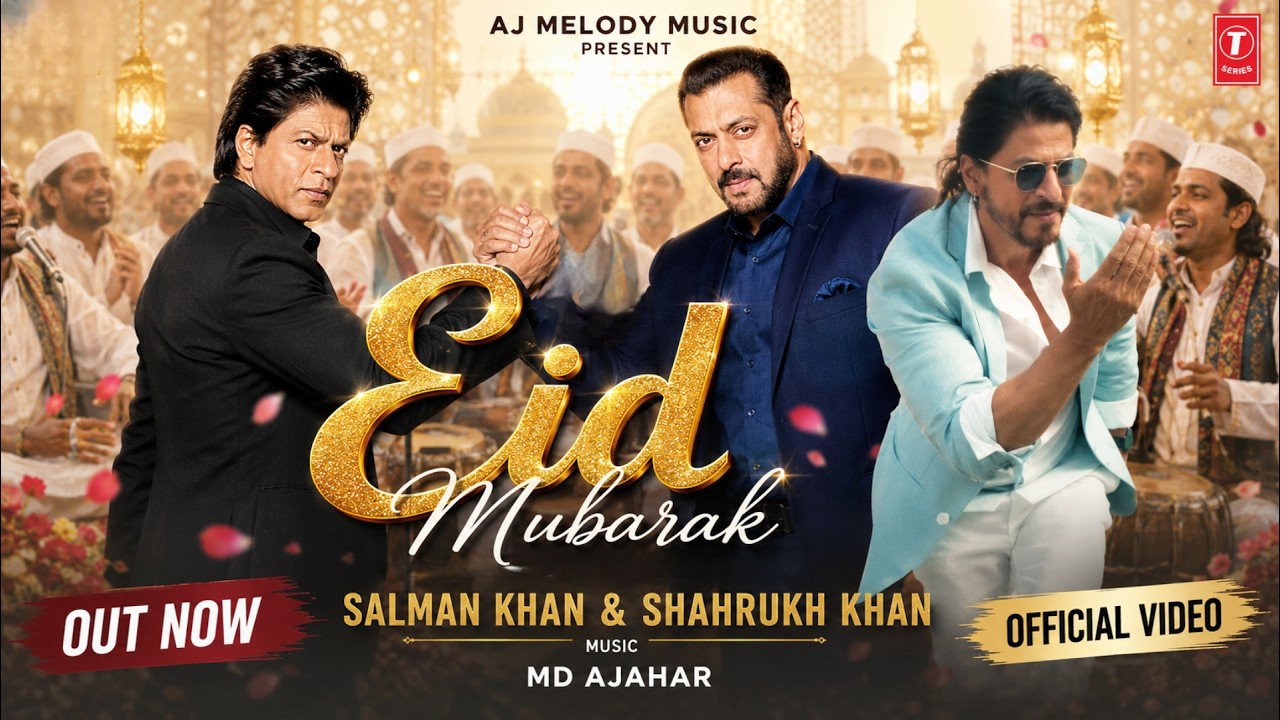 Eid Mubarak (Official Video) | Salman Khan & Shahrukh Khan | Eid Special Song | Aj Melody Music