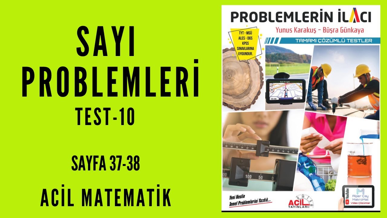 PROBLEMLERİN İLACI SORU BANKASI (Acil Matematik-Sayfa 37-38)