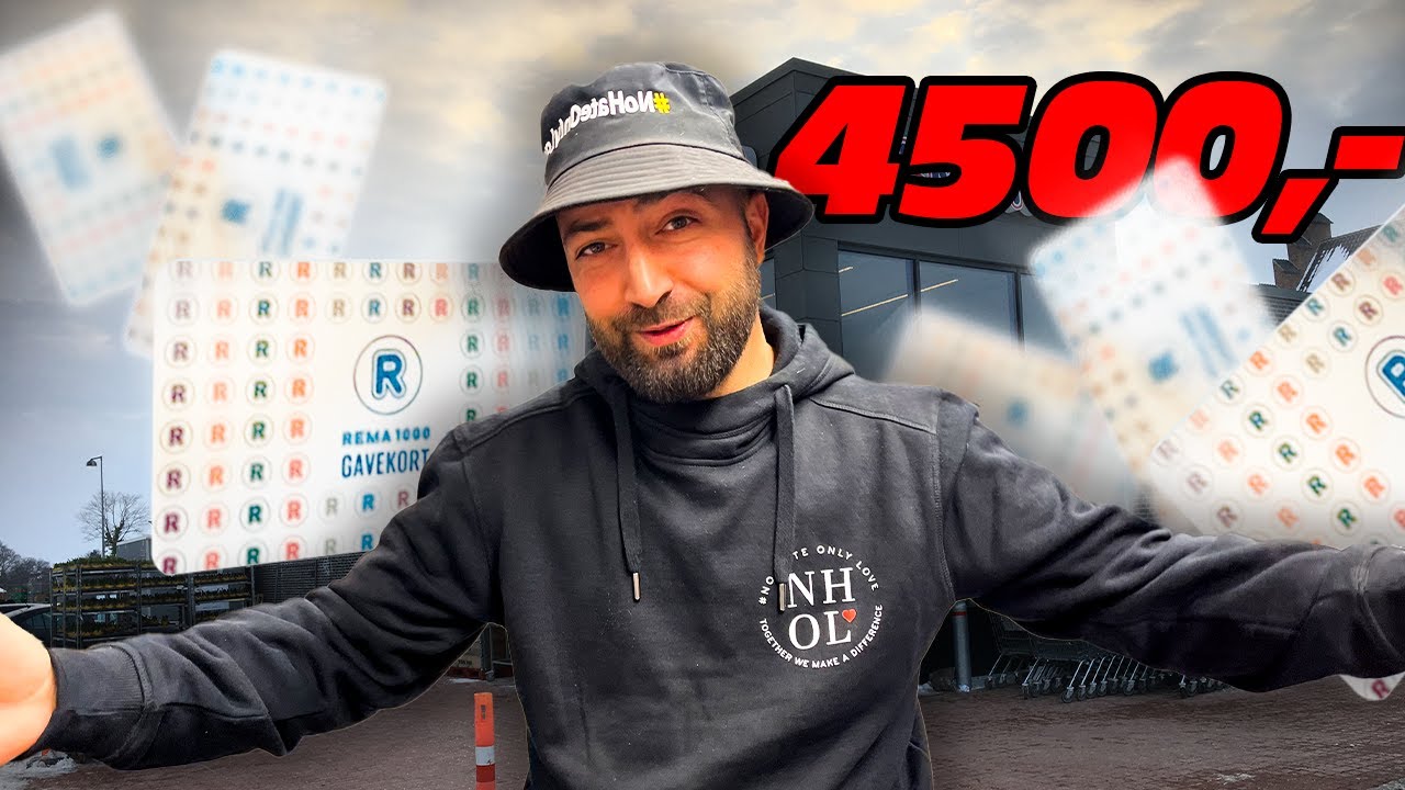 SÅDAN SER 4.500KR UD I REMA 1000!!