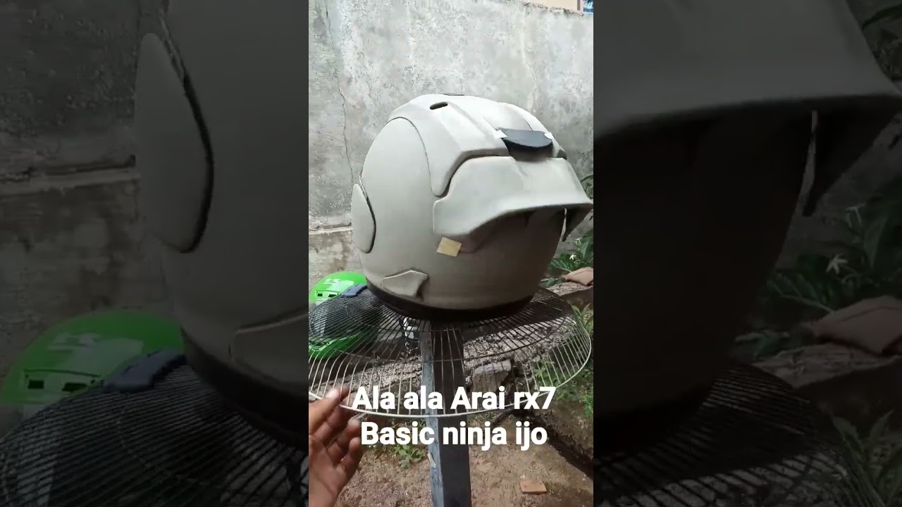 ala ala Arai rx7 basic helm ninja ijo