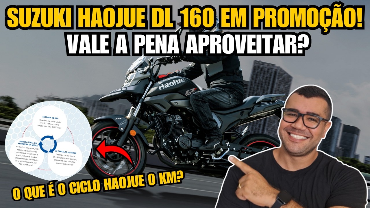 SUZUKI HAOJUE DL 160 EM PROMOÇÃO! VALE A PENA APROVEITAR?