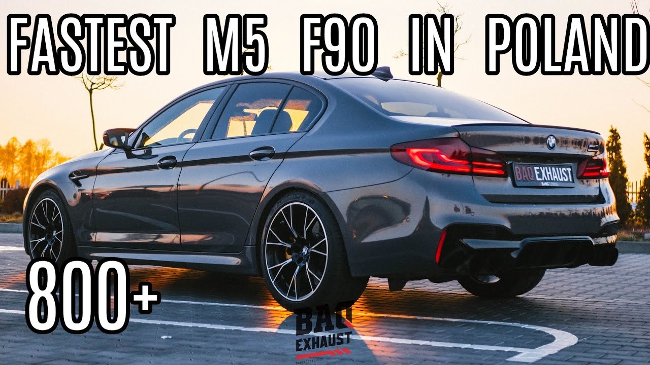 Fastest 800+ BMW M5 F90 in Poland armed with loud Baq Exhaust