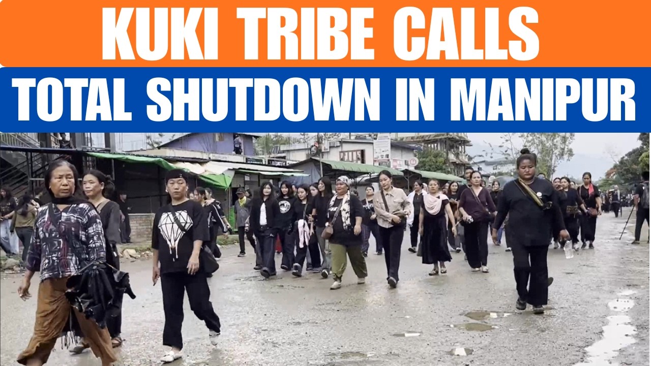 Manipur Shutdown Escalates | Kuki Protest Over Church Leaders Killing, NH-2 Blocked | News9