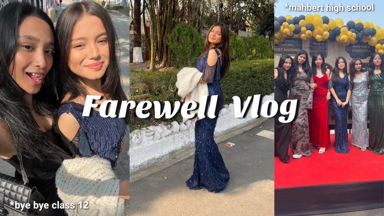 FAREWELL 2024 | sleepover, getting ready with friends , vlog | Mahbert High School