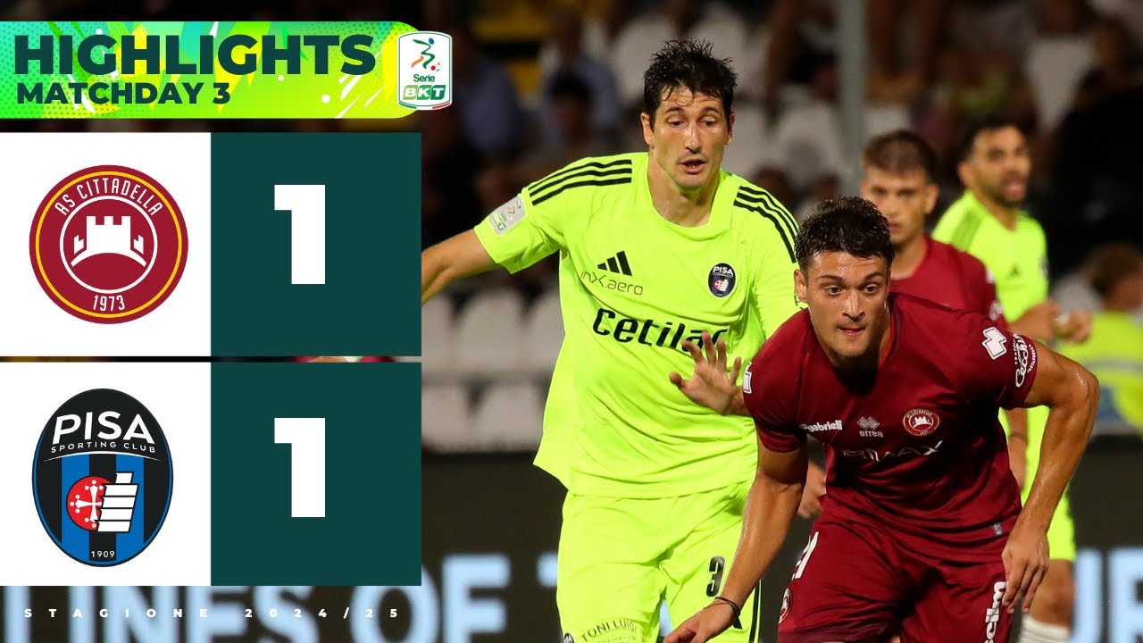 Cittadella-Pisa 1-1 | HIGHLIGHTS Serie BKT | Pareggio con goal al Tombolato
