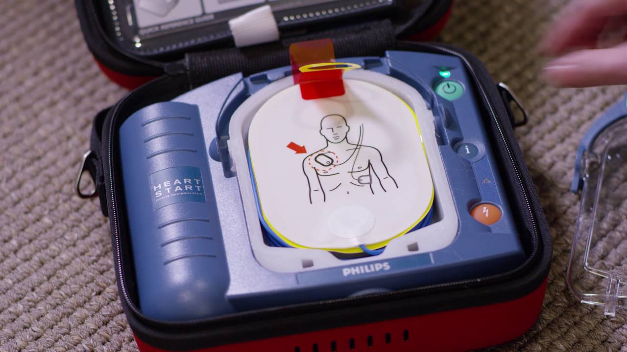 Philips HeartStart OnSite ease of use defibrillator video