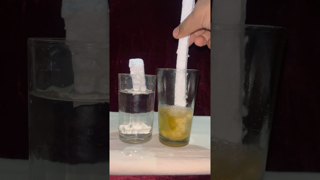 Polar and non polar solvents #shorts #youtubeshorts #youtube #scienceexperiment #chemistry