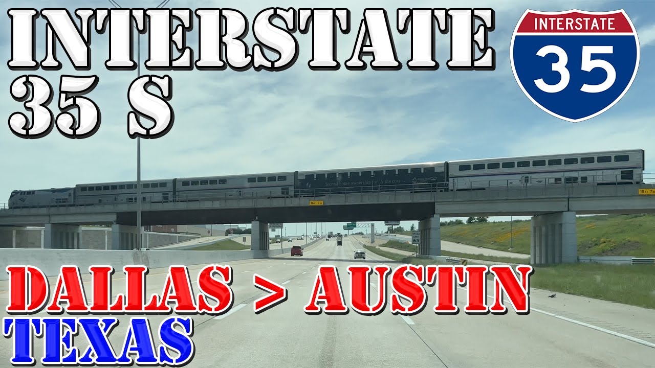 I-35 South - Downtown Dallas to Downtown Austin - Texas - 4K Highway Drive