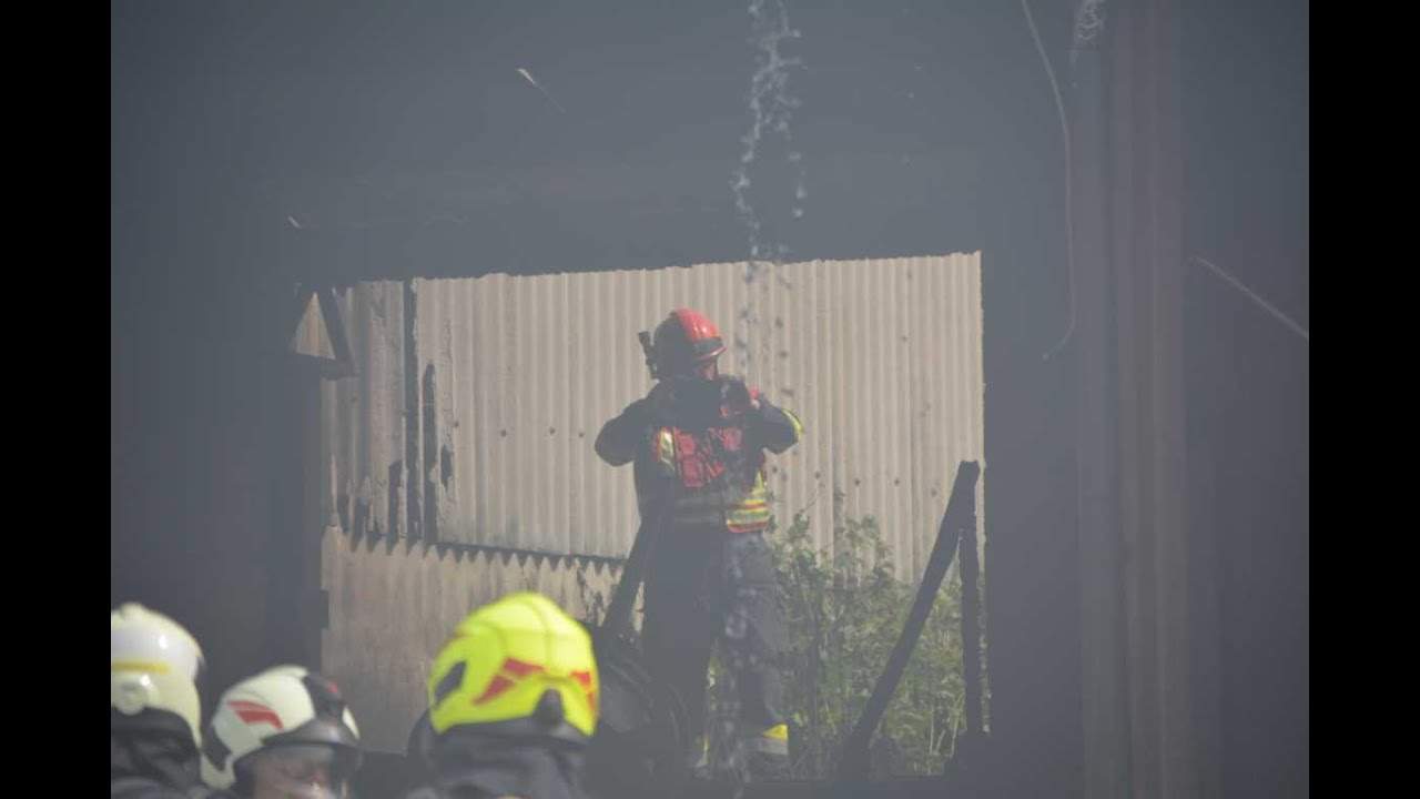 Brand in einem Gewerbebetrieb in Grafenberg bei Eggenburg 27. Juni 2024