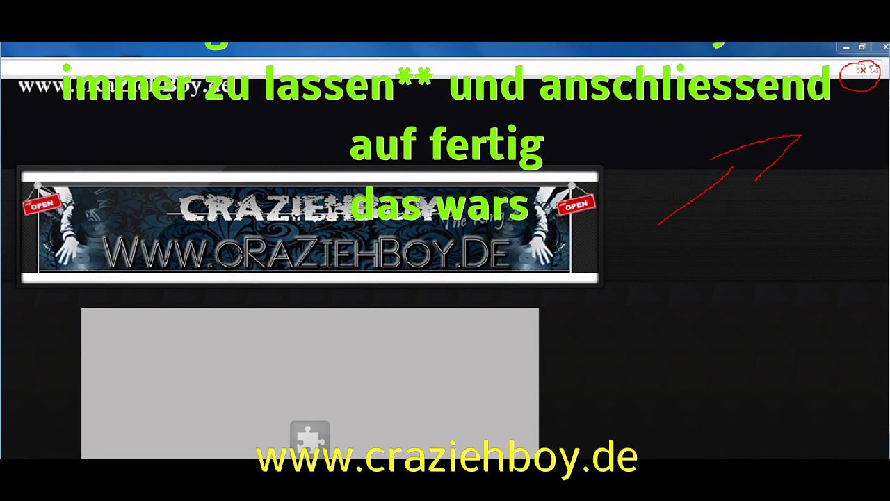 Craziehboy reklame wegen Plug-ins