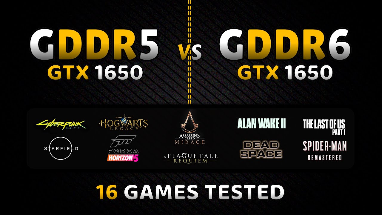 GTX 1650 GDDR5 vs GTX 1650 GDDR6 || 16 Games Tested in 2023
