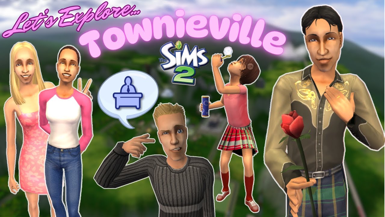 Townie Take Over!🙅‍♀️😎| Sims 2 Neighbourhood Showcase