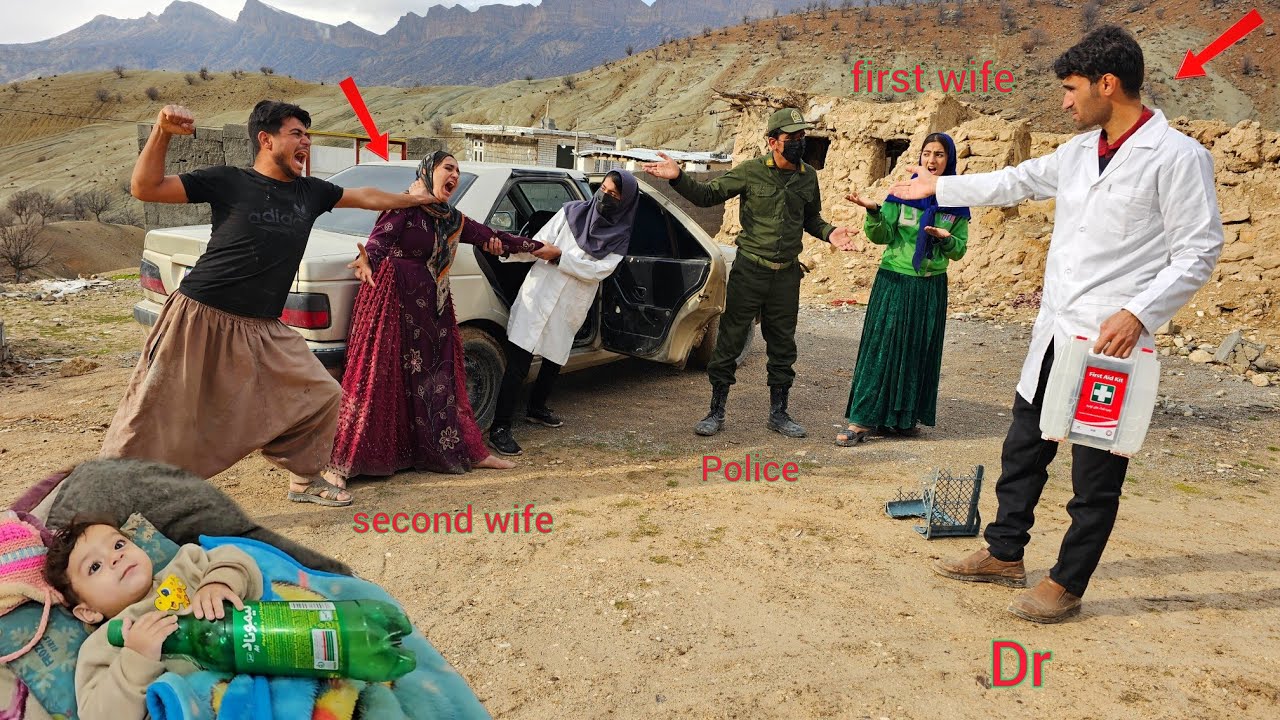 Husband's anger at second wife's behavior: The doctor and police came, what was their reaction?