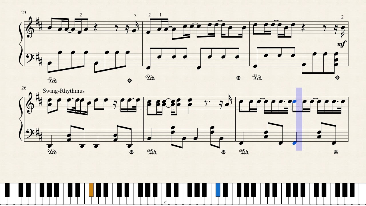Super Junior 비처럼 가지마요 One More Chance - Piano Version