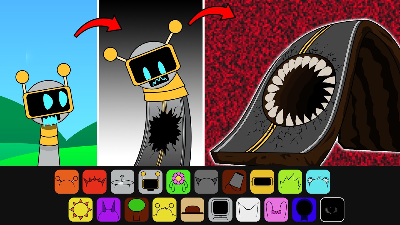 Making ROAD EATER MONSTER from FUNBOT Sprunki Incredibox | My OC Sprunki Mod