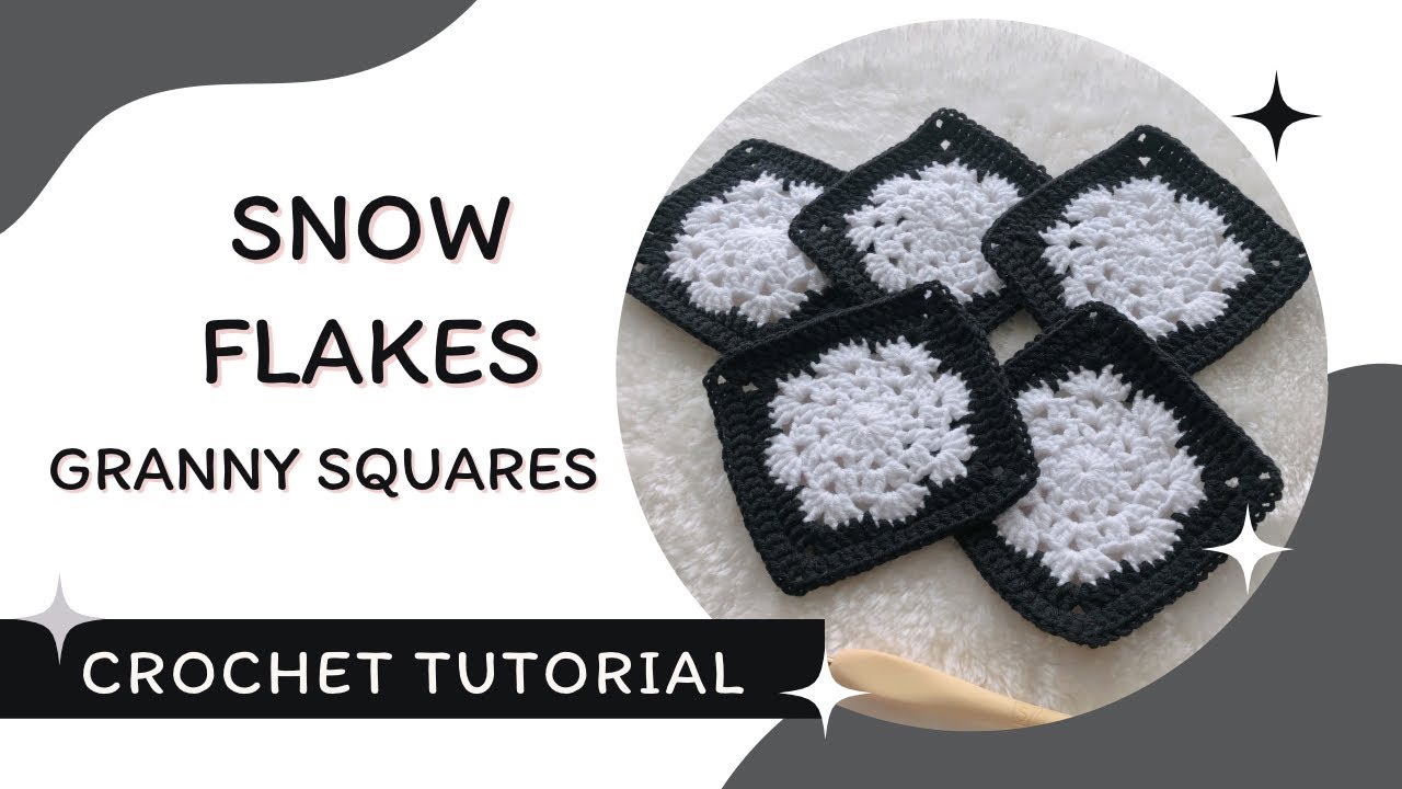 ❄️ Make Your Own Snowflake Granny Squares – Quick & Pretty! 