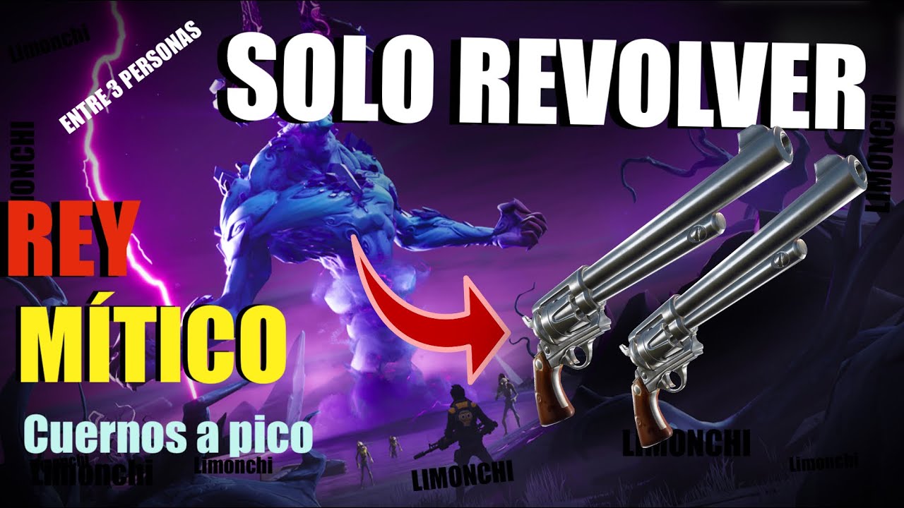 Rey MITICO SOLO con REVOLVER entre 3 PERSONAS