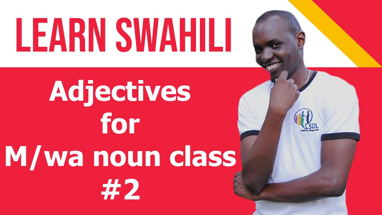 SWAHILI ADJECTIVES FOR M/WA noun class #2