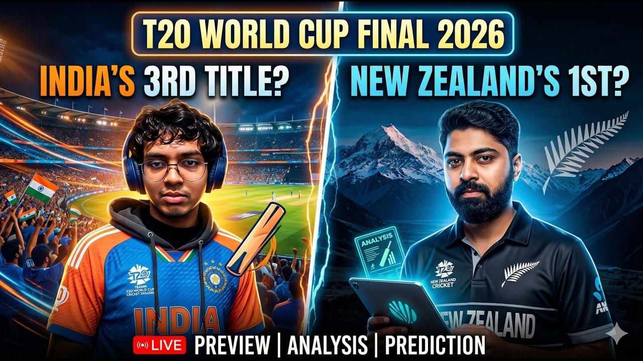 India's Third Title or New Zealand's First? | T20 World Cup Final 2026 Preview