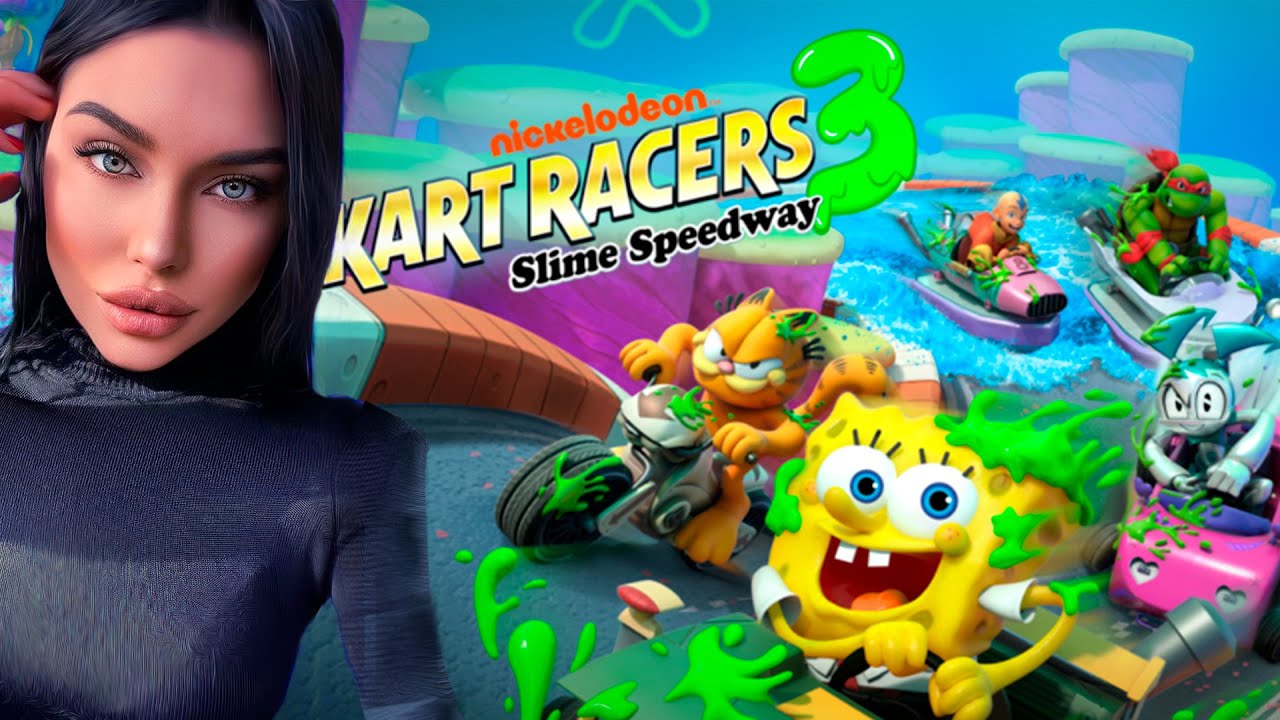 Nickelodeon Kart Racers 3 Slime Speedway (Первый Взгляд)