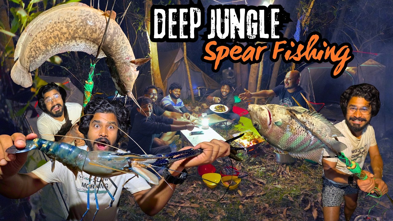 Unexpected GIANT Catch while Night Spear Fishing! (Deep Forest)
