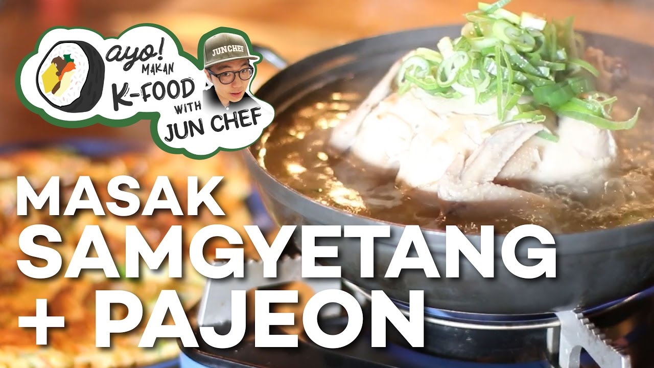 AMKF : BELAJAR MASAK SAMGYETANG + PAJEON!!!!!!