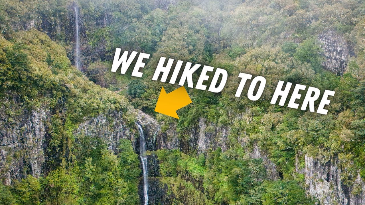 Hike to the Middle of Two MASSIVE Waterfalls | Madeira's Lagoa Do Vento Trail