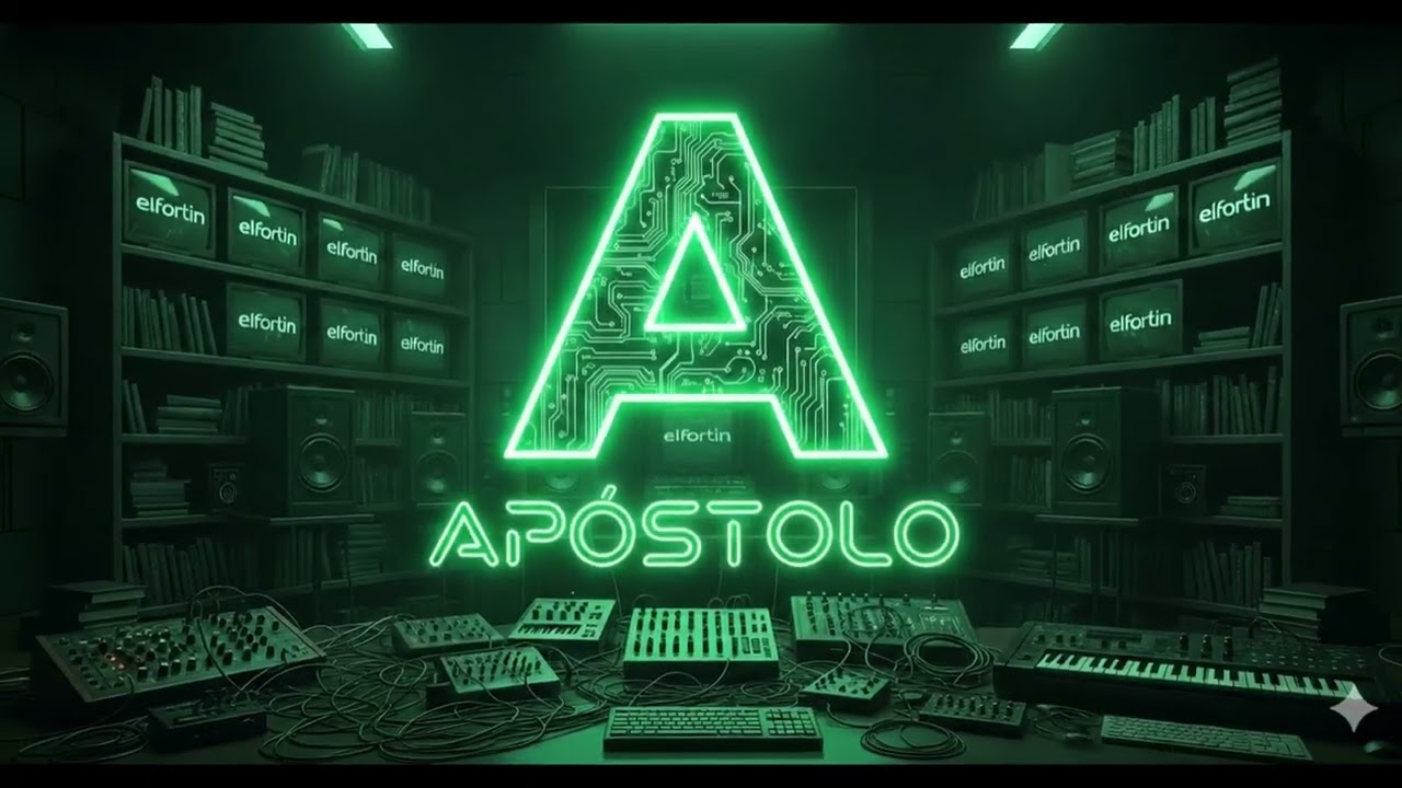 Dj Apóstolo Logo Telão animado