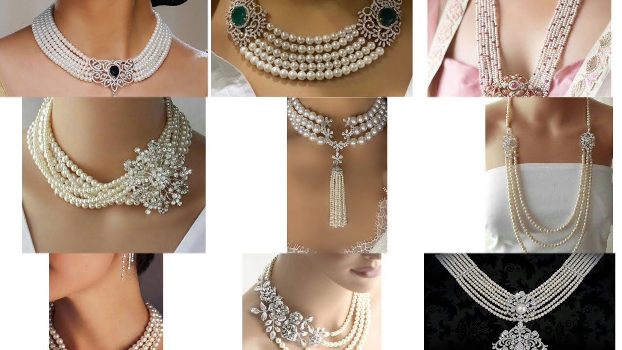 Layered Pearl Necklace Ideas // Sea Pearl Jwellery // Bridal jewellery Designs // Pearl Jwellery