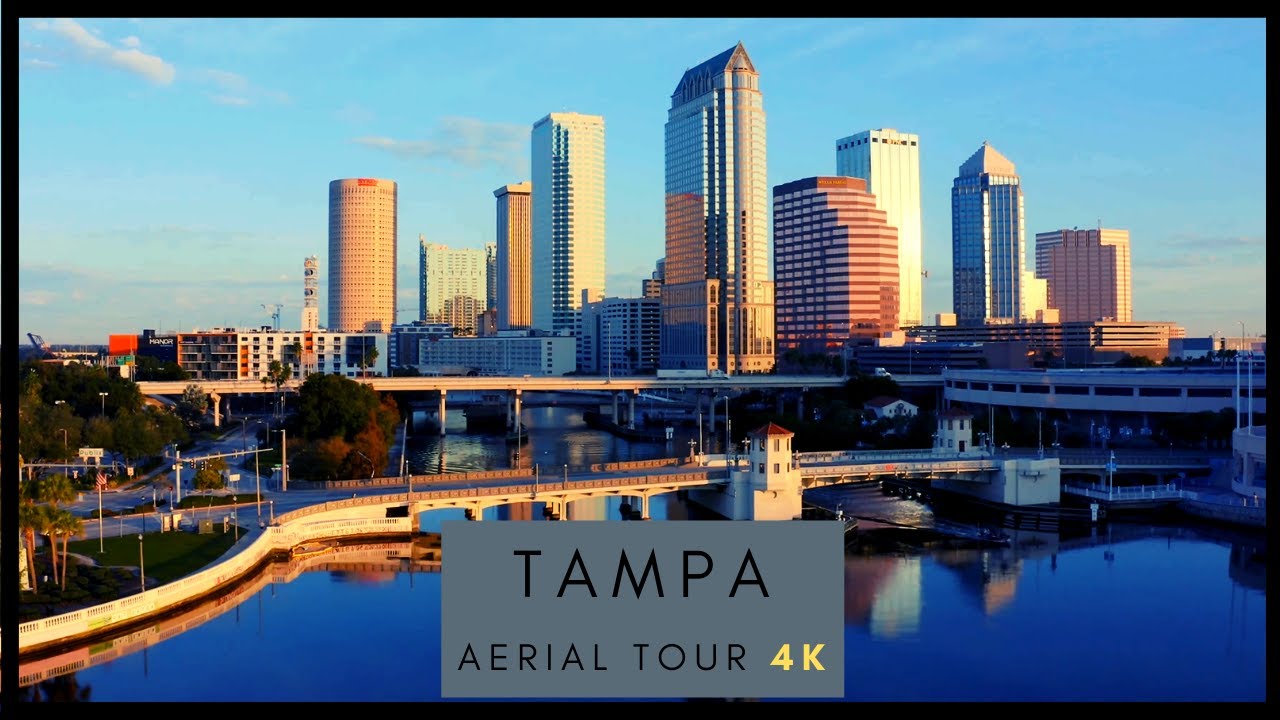 TAMPA - 4K AERIAL DRONE 2  SKYLINE TOUR