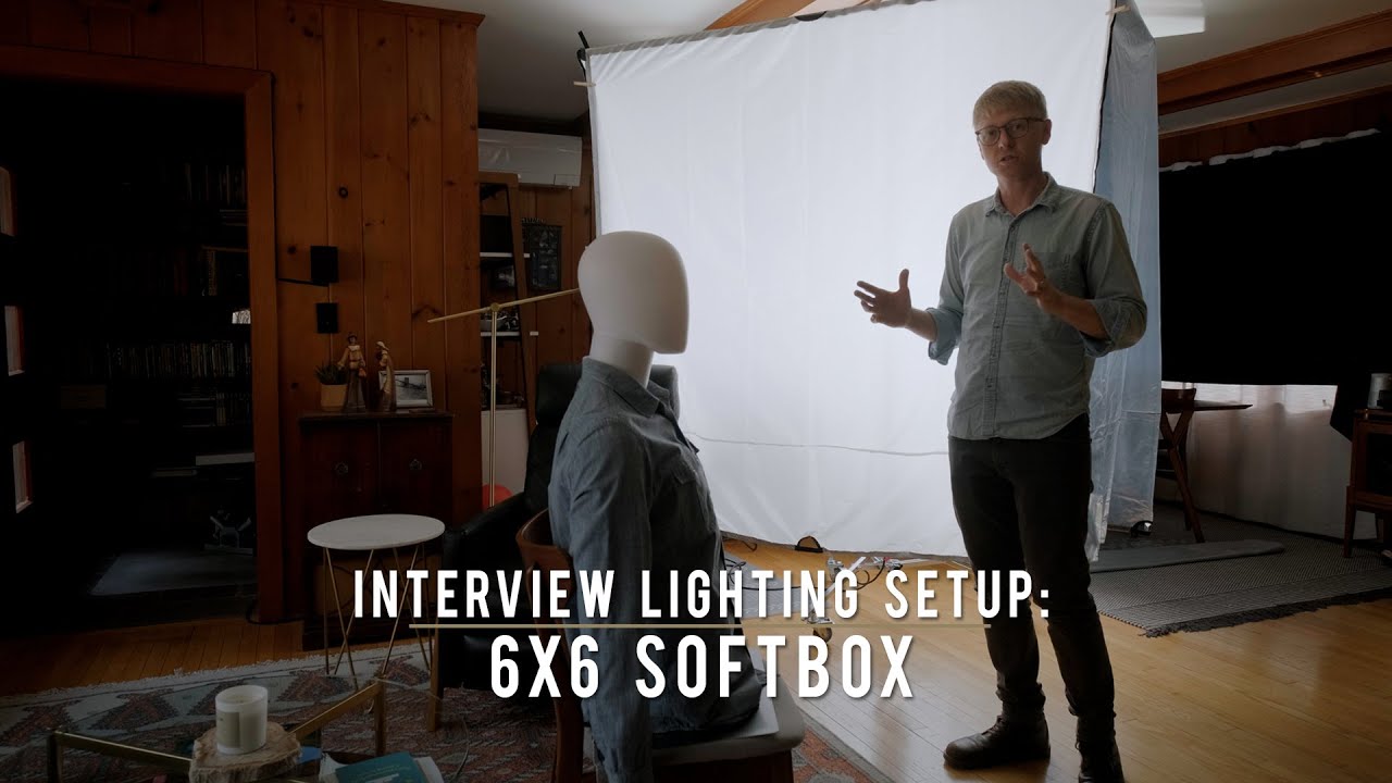 Interview Lighting Setup - 6x6 Softbox