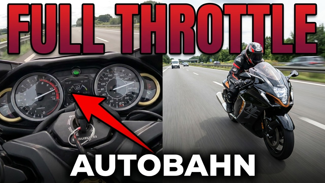 Suzuki Hayabusa Best of Speedrun and  Full Throttle on Autobahn and Federal Highway *Akrapovic Pt02