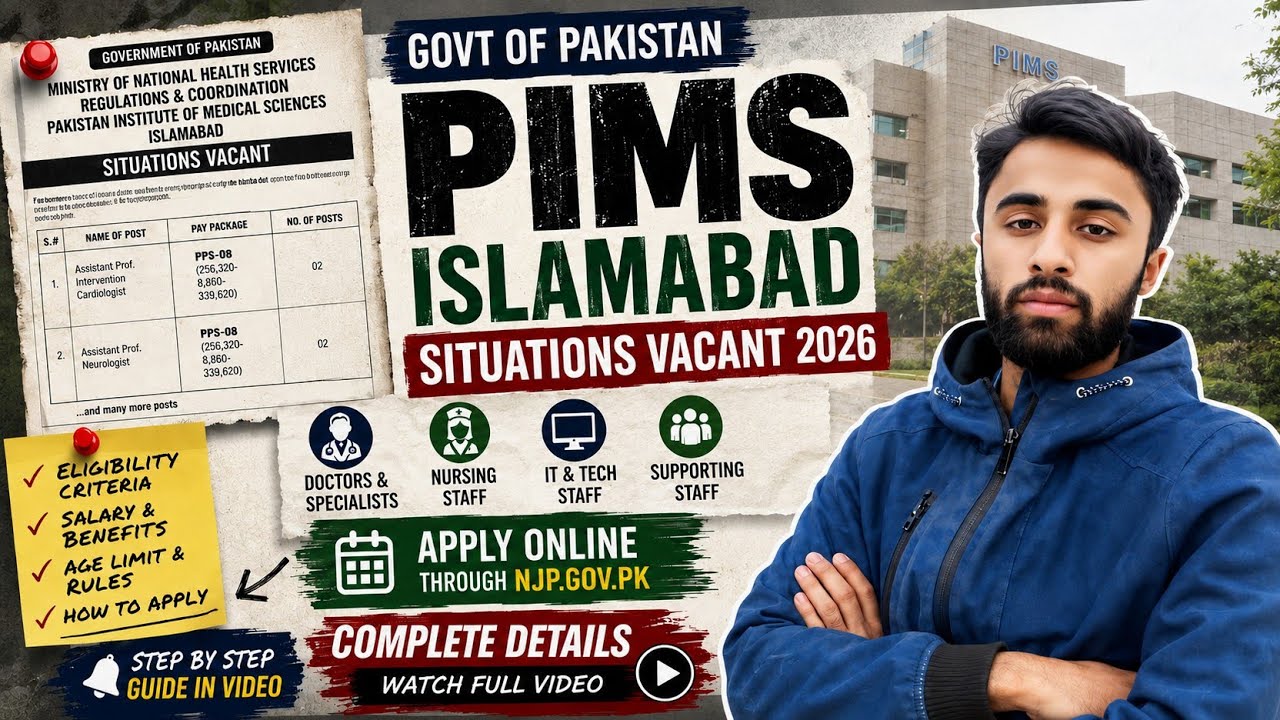 Govt of Pakistan PIMS Jobs 2026 | 231 Posts Announced
