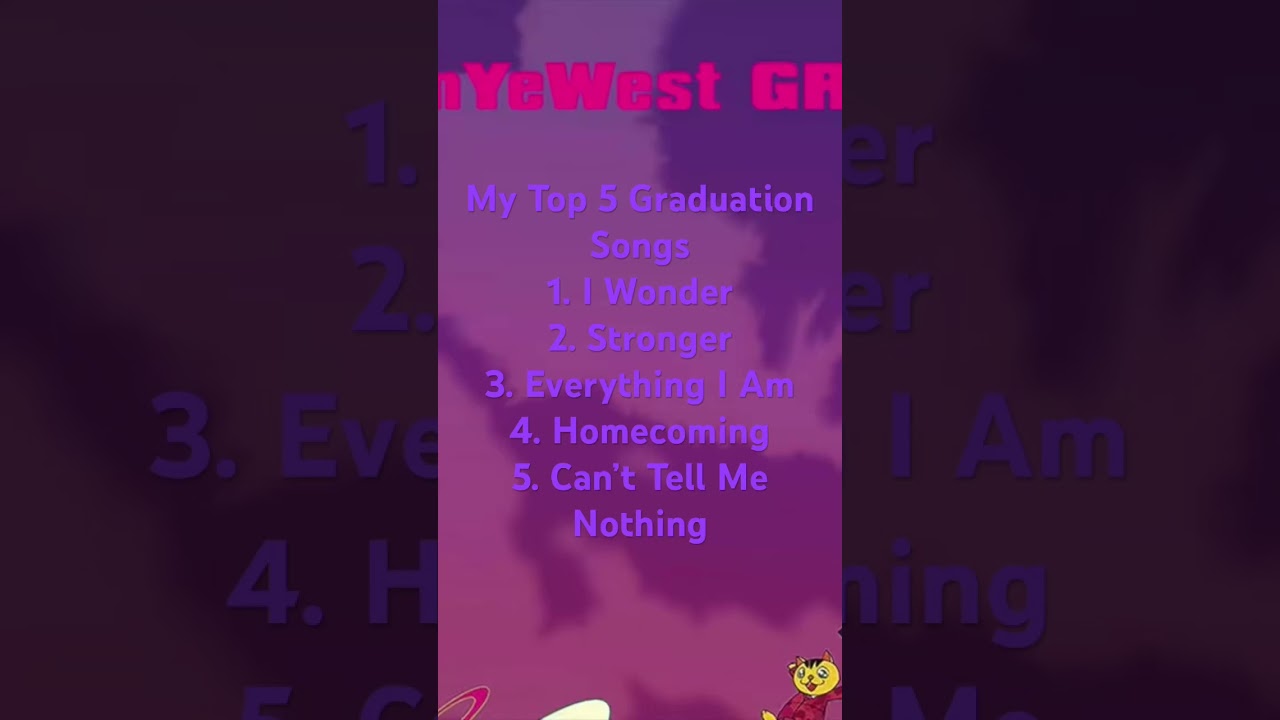 Top 5 Songs From Graduation #kanye #music #viral #graduation #fyp #shorts