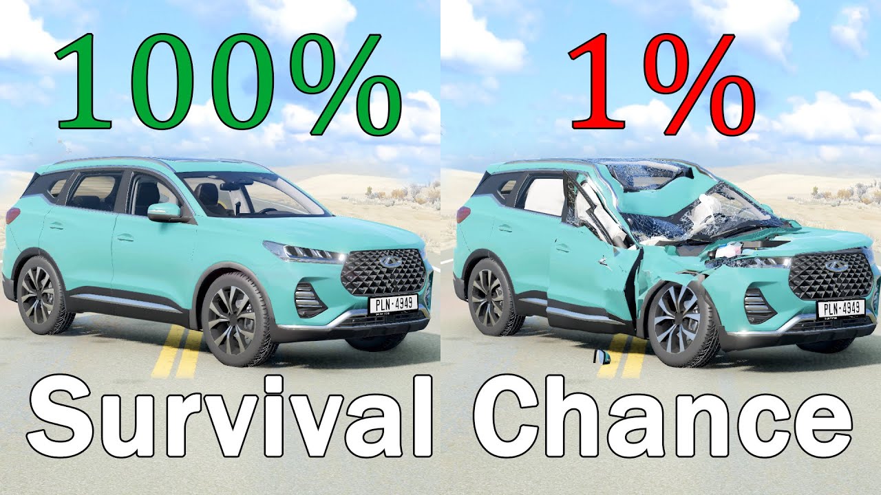 Realistic Survival Chance Crashes #25 | BeamNG drive