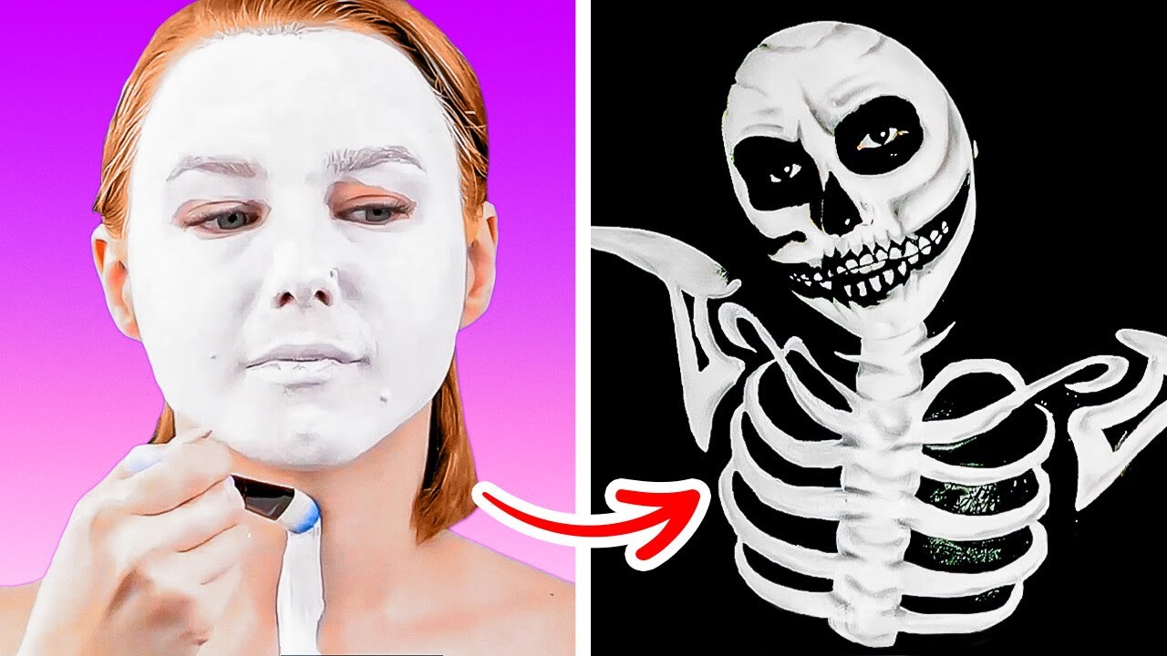 不気味なハロウィーン・メイクのアイデアとハック