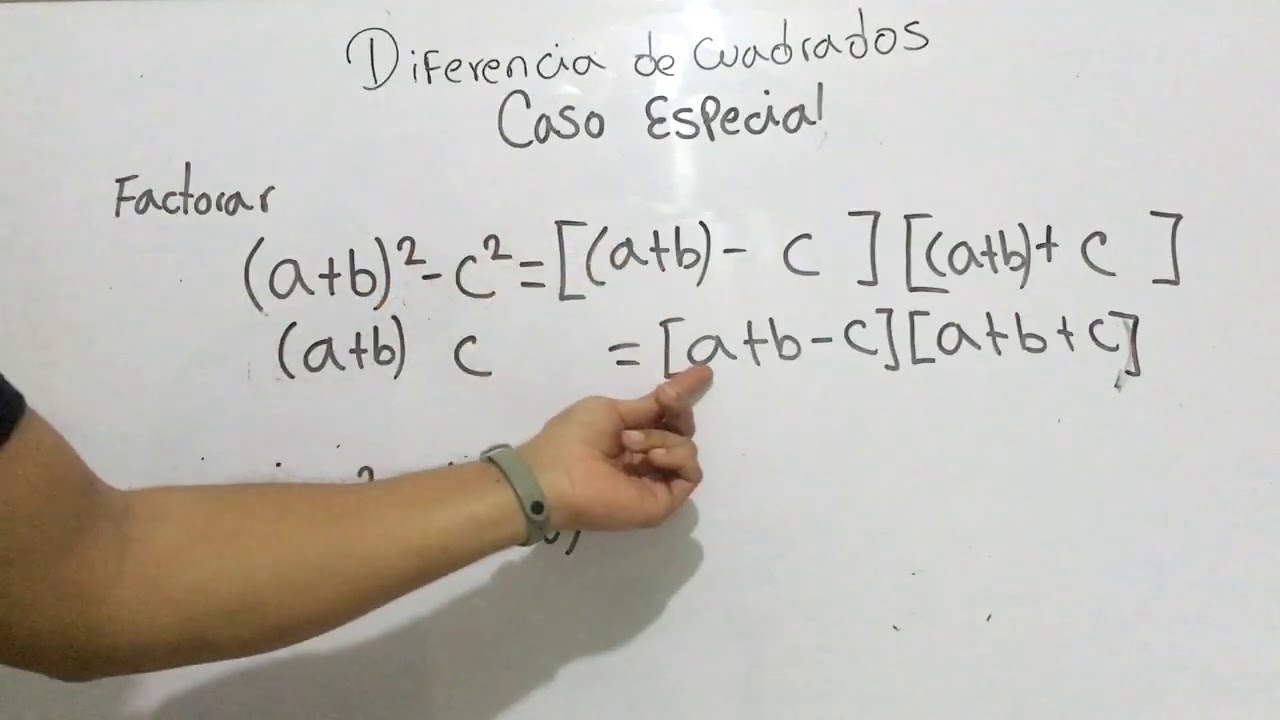 DIFERENCIA DE CUADRADOS CASO ESPECIAL