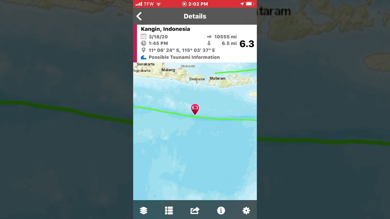 6.3 Magnitude Earthquake Indonesia