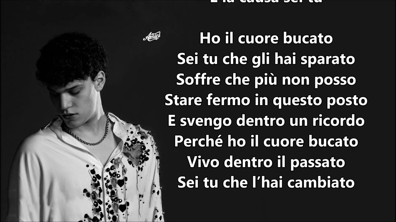 Nicol&ograve; Cuore Bucato Testo