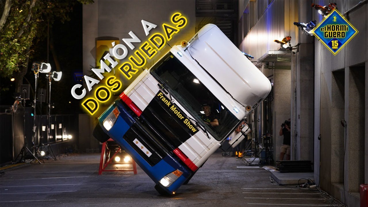 Ponemos un camión a dos ruedas - reto extremo - El Hormiguero