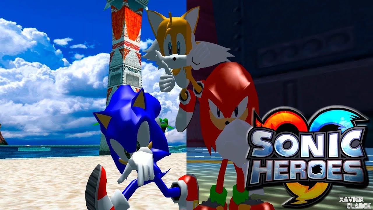 Sonic Heroes PC - Team Sonic Playthrough - All Emeralds | [Widescreen]