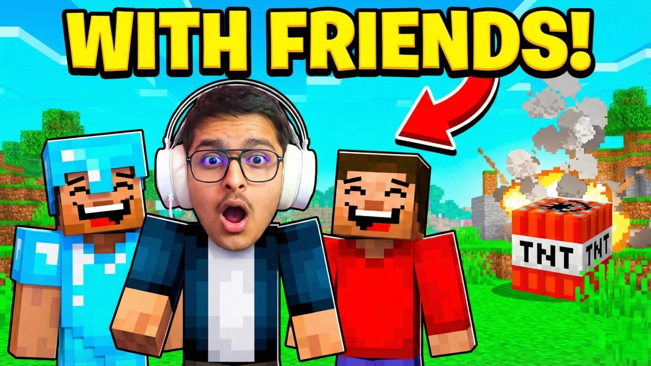 🔥 3 DOST vs MINECRAFT – Hasi Nahi Rukegi! 😂